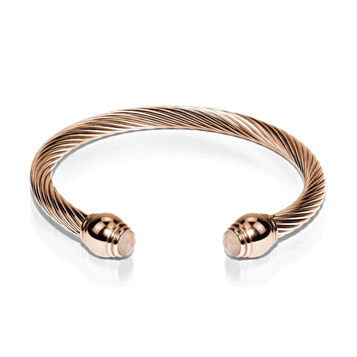 Selene | 18k Rose Gold | Champagne Crystal | Goddess Bangle – NOGU